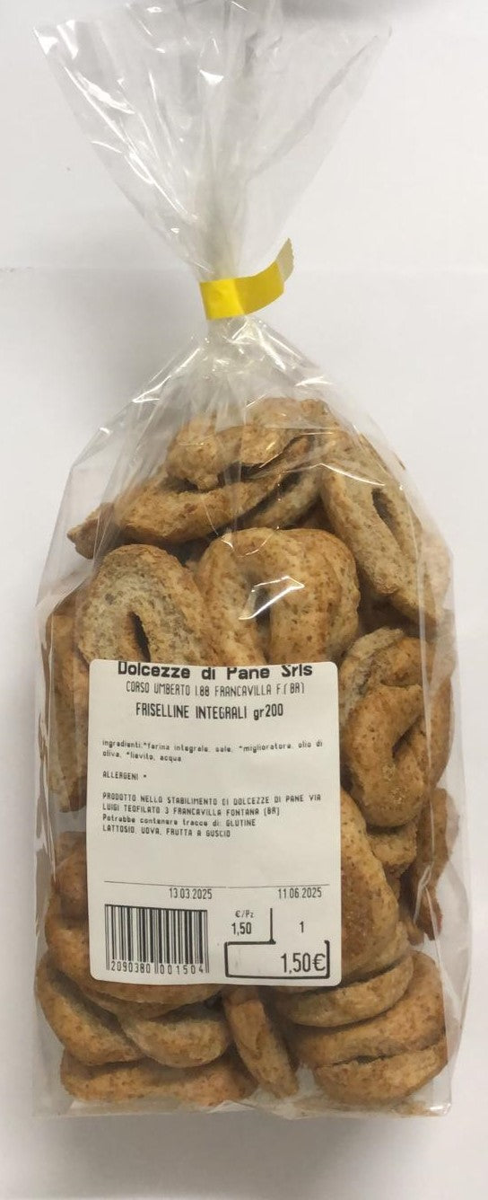 dolcezze di pane friselline integrali gr.200