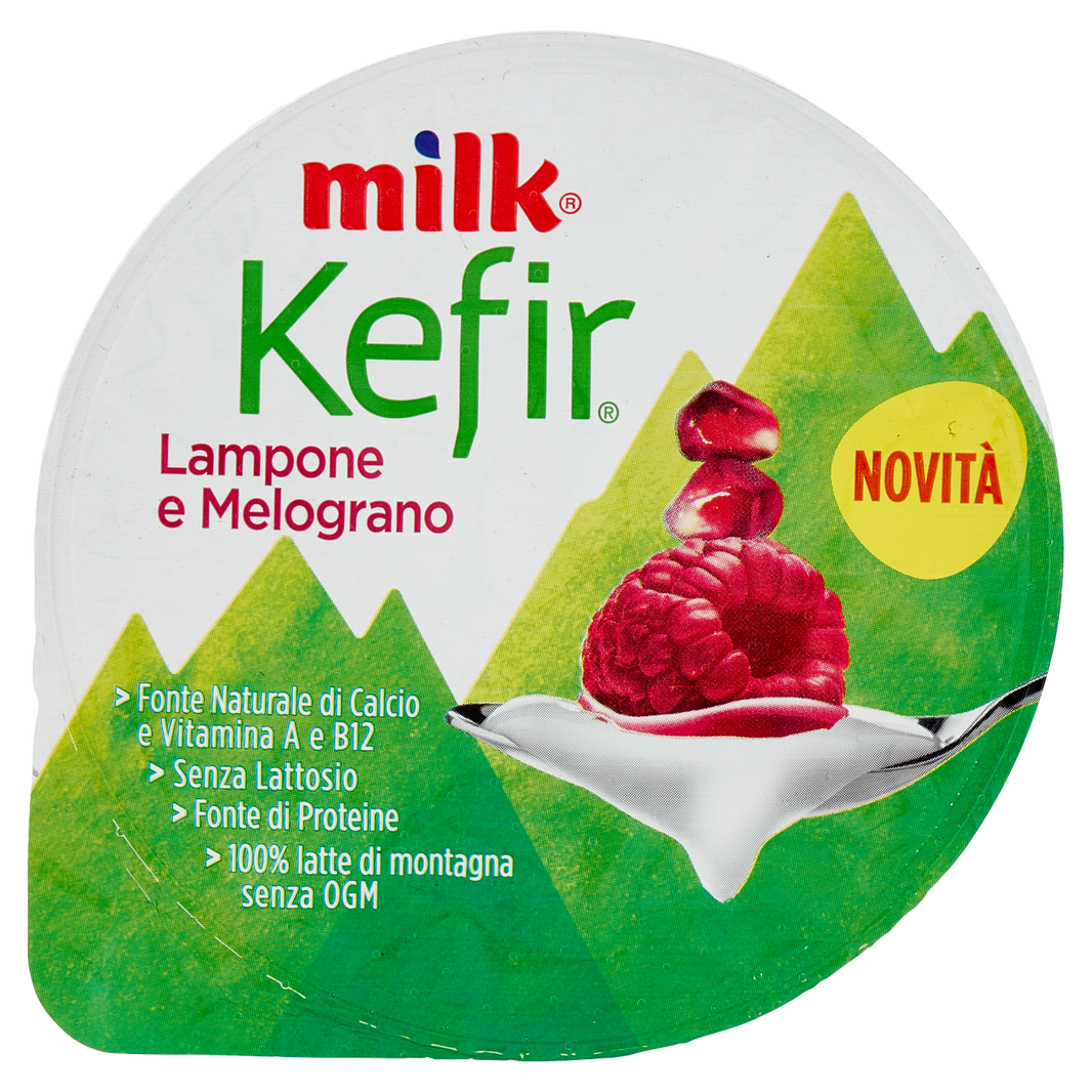 MILK KEFIR LAMPONE E MELOGRANO GR150